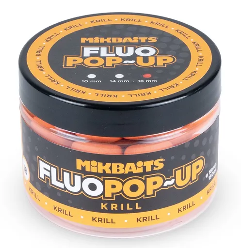Mikbaits plávajúce boilie fluo krill 150 ml - 18 mm
