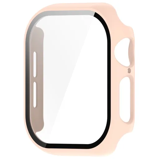PC FULL COVER Plastový kryt so sklom pre Apple Watch 10 / 11 46mm ružový