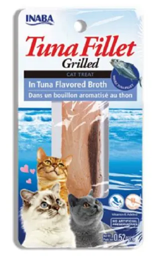 Maškrta pre mačky Inaba Churu Grilled cat Tuniak extra krehký v tuniakovom vývare 15g