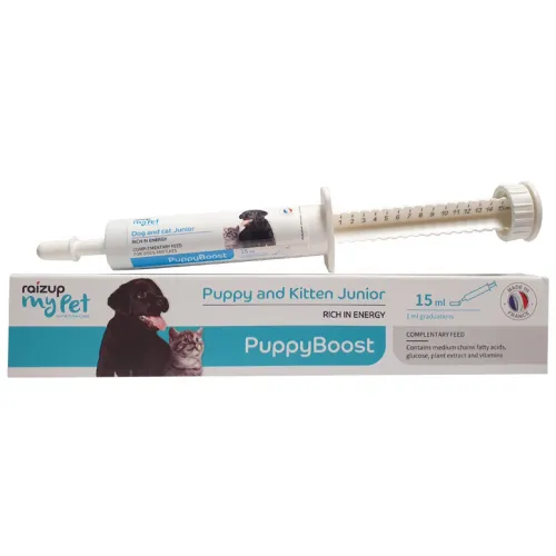 PuppyBoost pasta doplnkové vysokoenergetické krmivo pre novonarodené šteňatá a mačiatka 15ml