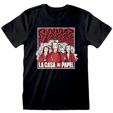 La Casa De Papel - Papierový dom: Group Shot - tričko L (5055910360411)