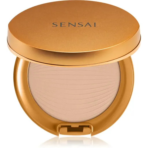 Sensai Silky Bronze Natural Veil Compact kompaktný púdrový make-up pre rozjasnenie a vyhladenie pleti odtieň SC02 Natural 8,5 g