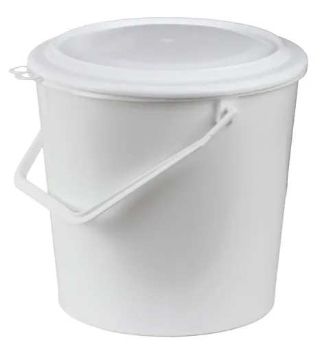 BESOP - Vedro biele 10l s poklopom, umelá hmota