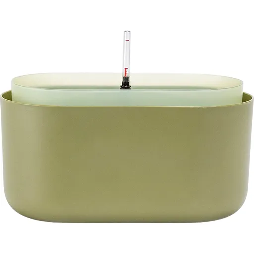 Plastia Samozavlažovací truhlík Tolita zelená, 31 x 16 cm