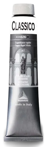 MAIMERI CLASSICO - Extra jemné olejové farby 026 - super rapid white, 0,2 L