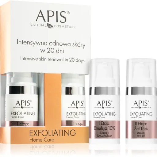 Apis Natural Cosmetics Exfoliation Home Care sada pre intenzívne obnovenie a vypnutie pleti 2x15 ml