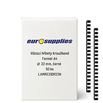 EUROSUPPLIES A4 22 mm čierny (LAMRE21DR22N)