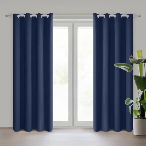 ArtFir Zatemňovací záves LOGAN K | tmavomodrá 135 x 250 cm
