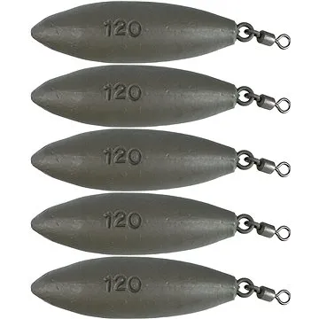 Suretti Olovo kaprové ZIP s očkom a obratlíkom 120 g Farbené 5 ks (4891223214178)