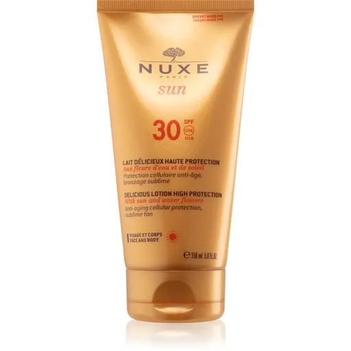 Nuxe Sun Delicious Cream High Protection opaľovacie mlieko na tvár a telo SPF 30 150 ml