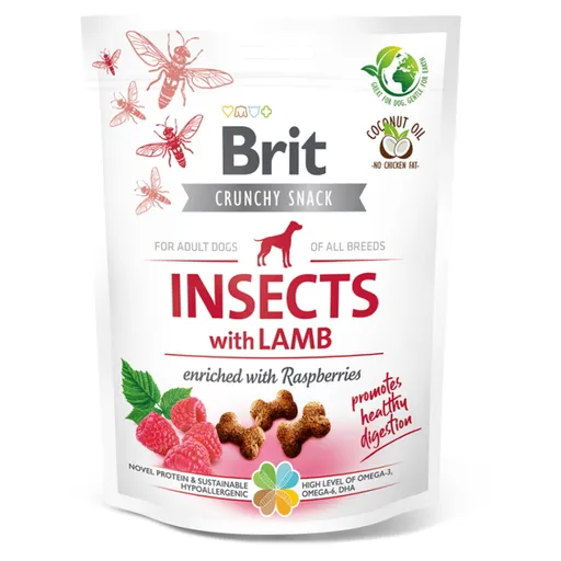 BRIT Care Crunchy Snack Insects with Lamb maškrty pre psov 200 g
