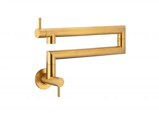 KFA KFA - Batéria DUERO na plnenie hrncov, drezová nástenná s kĺbom, brúsené zlato 6623-030-31