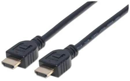 MANHATTAN kábel In-wall CL3 High Speed HDMI s Ethernetom, HEC, ARC, 3D, 4K, tienený, 10m, Black