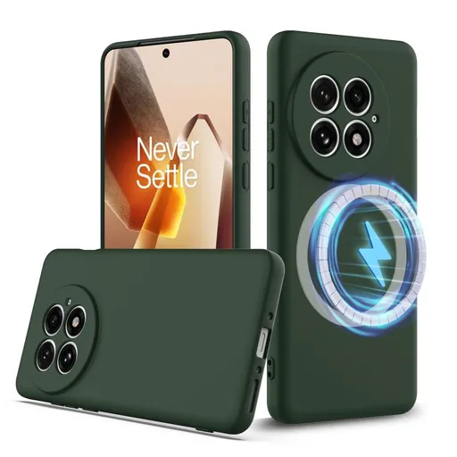 RUBBER MAGSAFE Silikónový kryt pre OnePlus 13 5G DARK GREEN