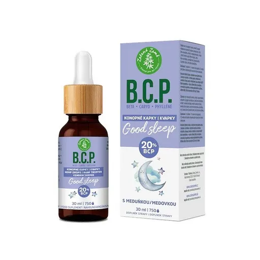 ZELENÁ ZEMĚ C.B.D. Konopné kapky s BCP Good sleep 30 ml