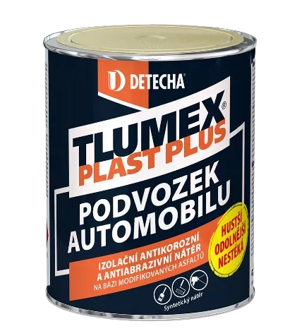 DETECHA Tlumex plast plus - asfaltový, antikorózny, izolačný náter cierny 2 kg