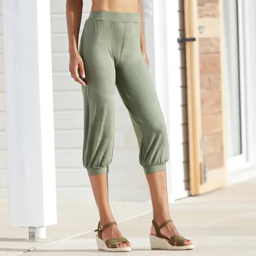 3/4 nohavice pumpky zakončené pružnými lemami