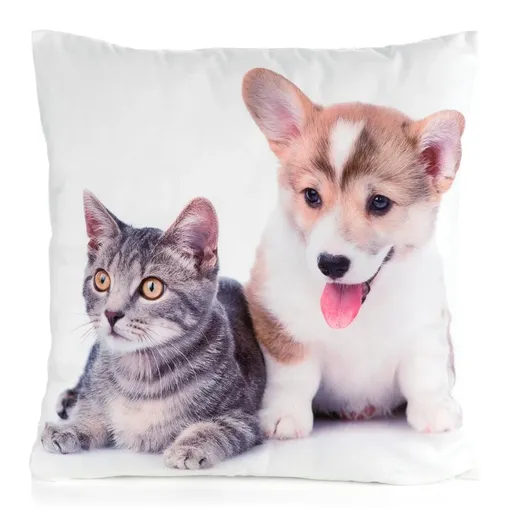 ArtFir Obliečka na vankúš ANIMAL 70 | biela 45 x 45 cm