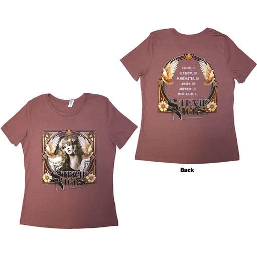 Stevie Nicks tričko Tour '24 Retro Photo Ružová S