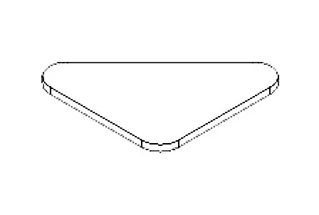 CLICK SYTÉM Gumová podložka trojuholník, 8 mm 9244, TWINSON