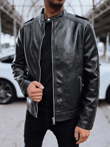 Pánska čierna bunda Dstreet TX4714