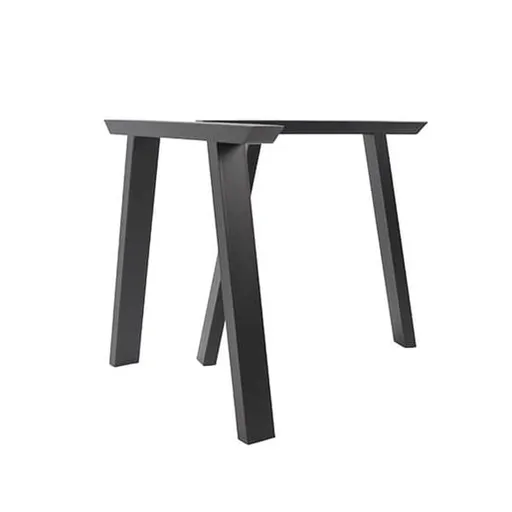 Podnož k jedálenskému stolu MILANO (set 2 ks) čierna MILANOC