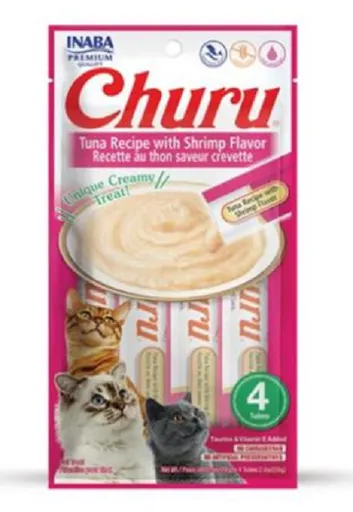 INABA Churu Tuna with shrimp flavour 4 x 14 g