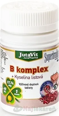 Jutavit B komplex + Kyselina listová 60 tabliet