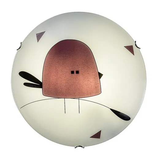 Rabalux 71278 detské sklenené stropné svietidlo Fowly, biela