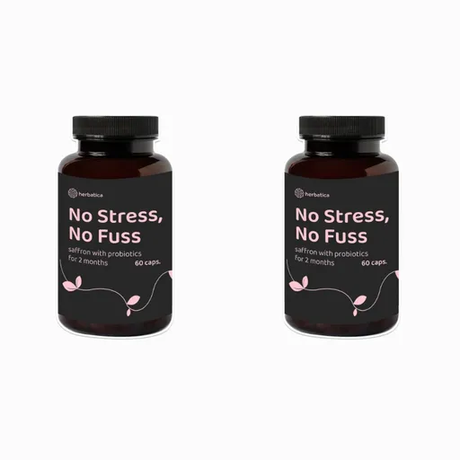 Zvýhodnený set: 2 x Bez stresu a starostí - šafran s probiotikami - 60 kapsúl - Herbatica