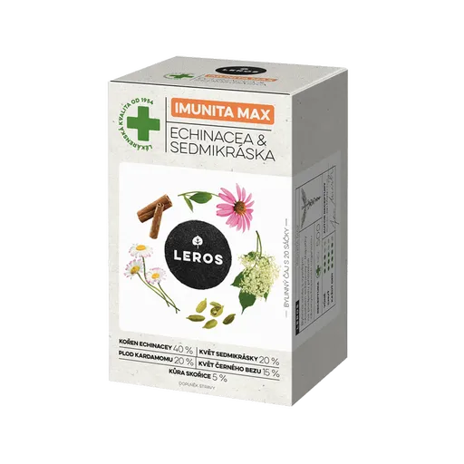 LEROS Imunita Max Echinacea&Sedmokráska 20 vrecúšok