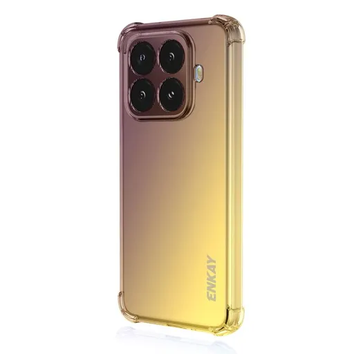 ENKAY GRADIENT Ochranný kryt pre Xiaomi 15T Pro PURPLE GOLD