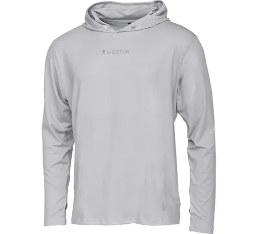 Westin tričko ledge upf hoodie mist grey - xxl