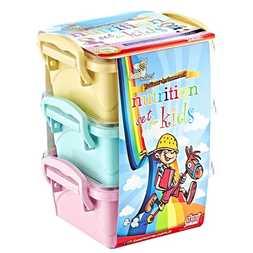 MAKRO - Dóza detská sada 3ks, rôzne farby