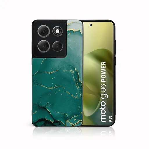 MY ART Ochranný kryt pre Motorola Moto G86 Power 5G GREEN MARBLE (145)