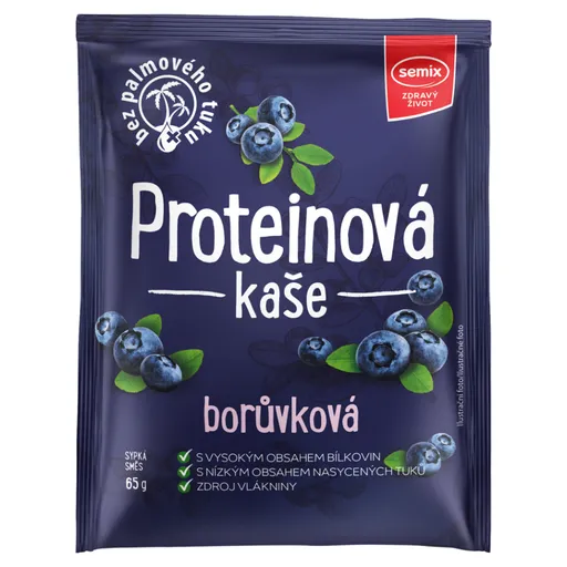 SEMIX Proteínová kaša čučoriedková 65 g