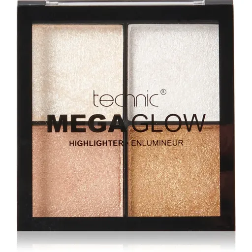 Technic Cosmetics Mega Glow paleta rozjasňovačov 10 g