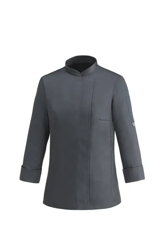 EGOCHEF Dámsky kuchársky rondon EGOchef DONNA sivý - dlhý rukáv  XXL