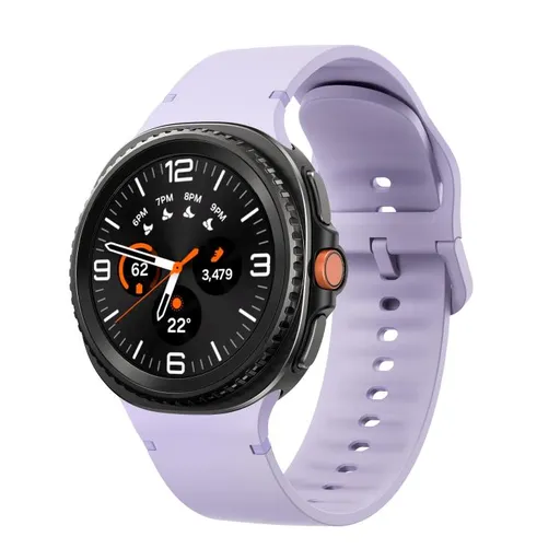 SILICONE Vymeniteľný remienok pre Samsung Galaxy Watch8 / Watch8 Classic fialový