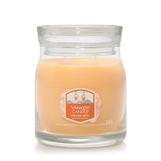 Yankee Candle vonná sviečka Signature v skle stredná Slopeside Spritz, 368 g, S