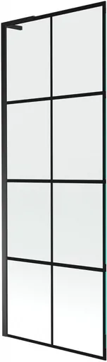 MEXEN/S - Next L vaňová zástena FIX 70 x 150, čierna vzor, čierna 895-070-000-03-77-70