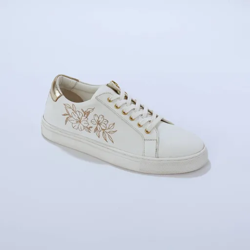 Tenisky s výšivkou a zipsom