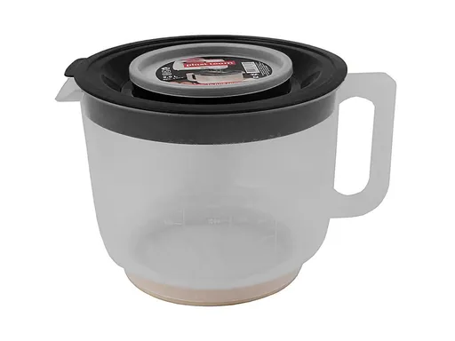 PLAST TEAM - Miska na šľahanie s vekom 2L umelá hmota, šedá