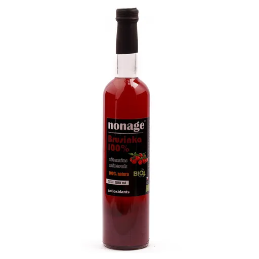 NONAGE Brusnica 100% Juice BIO PREMIUM 500 ml