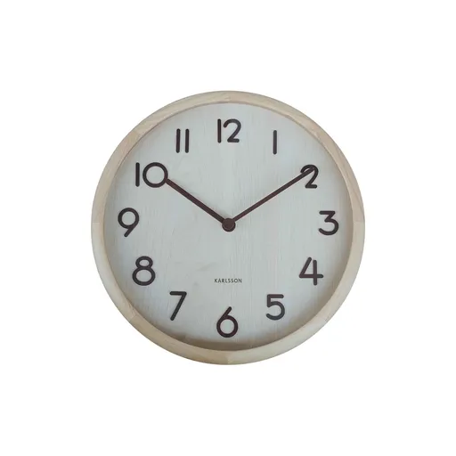 Karlsson 6021WD dizajnové nástenné hodiny biela, pr. 30 cm