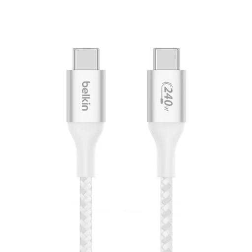 Belkin Boost charge USB-C kábel 240W, 1m, biely