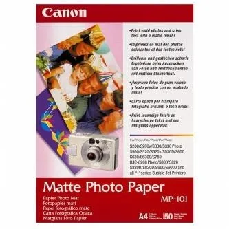 Canon Matte Photo Paper MP-101 7981A005, 170 g/m2, A4, 50ks, matný, atramentový, biely, foto papier
