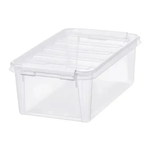 SmartStore Úložný box s bielymi klipmi Classic, 3,6 l, 3,6 l