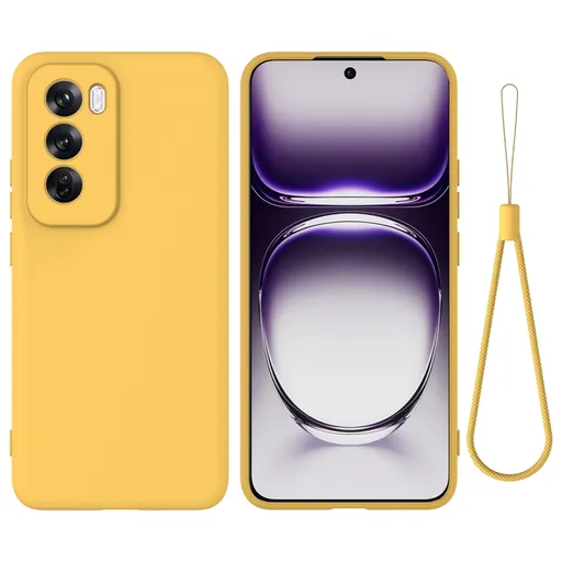 RUBBER Ochranný obal pre Oppo Reno12 5G žltý