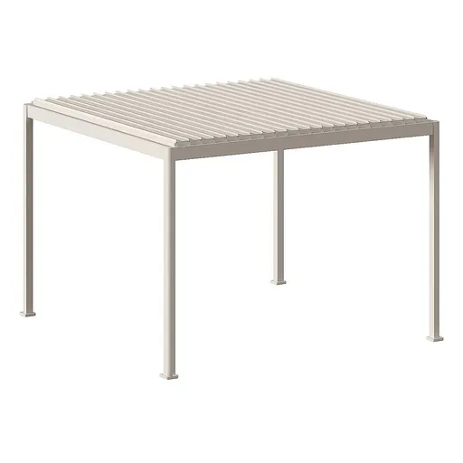 DEOKORK Záhradný hliníkový altánok MEGAN 4x3 m (ivory)